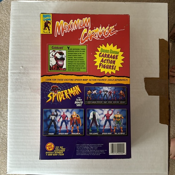 Marvel Comics Maximun Carnage 10” Action Figure Unopened Box 1994 - Picture 5 of 8